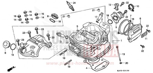 CULASSE NX125K de 1989